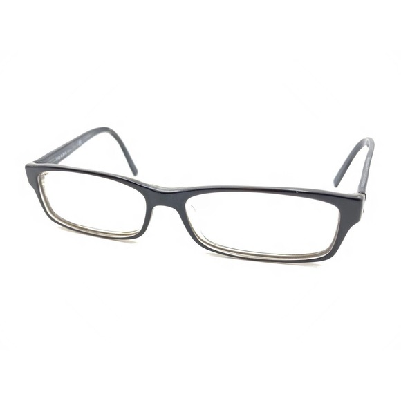 Prada VPR 07E 6AW-1O1 Black Gray Eyeglasses Frames 54-14 140 Italy Designer - Picture 8 of 12